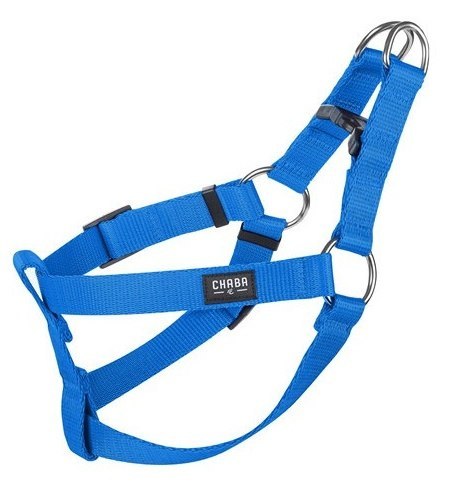 CHABA Szelki taśma regulowane nr 1 - obwód 40cm niebieskie