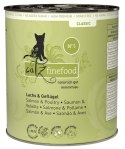 Catz Finefood Classic Łosoś i drób (N.05) puszka 800g