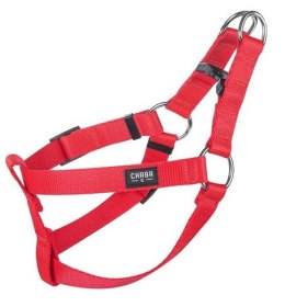 CHABA Szelki taśma regulowane nr 1 - obwód 40cm czerwone