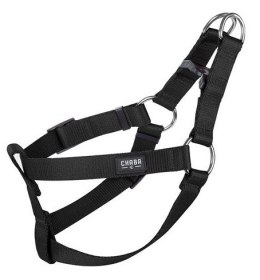 CHABA Szelki taśma regulowane nr 4 - obwód 70cm czarne