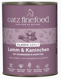 Catz Finefood Classic Jagnięcina i Królik (N.11) puszka 800g