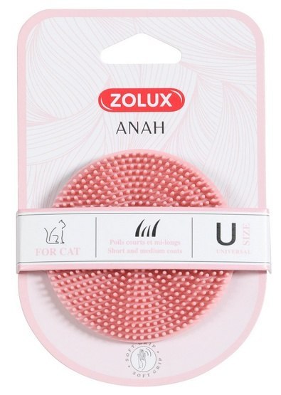 Zolux Anah Szczotka gumowa okrągła dla kota [550012]