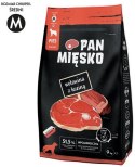 Pan Mięsko Karma sucha dla psa - wołowina i kozina chrupki M 9kg