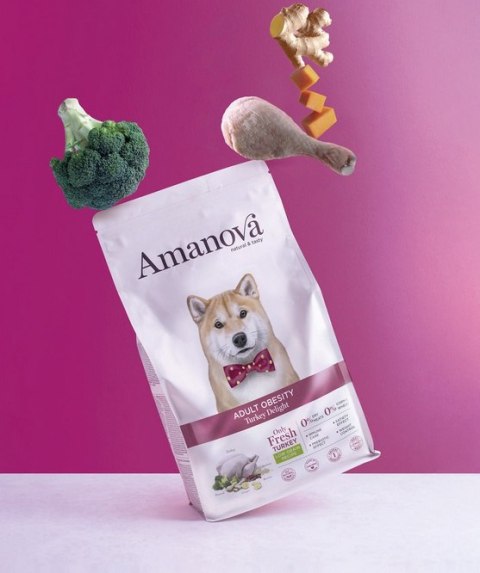 Amanova Dog Adult Obesity Turkey Delight - indyk 10kg