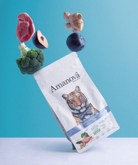 Amanova Cat Sterilised Delicious Lamb - jagnięcina 1,5kg