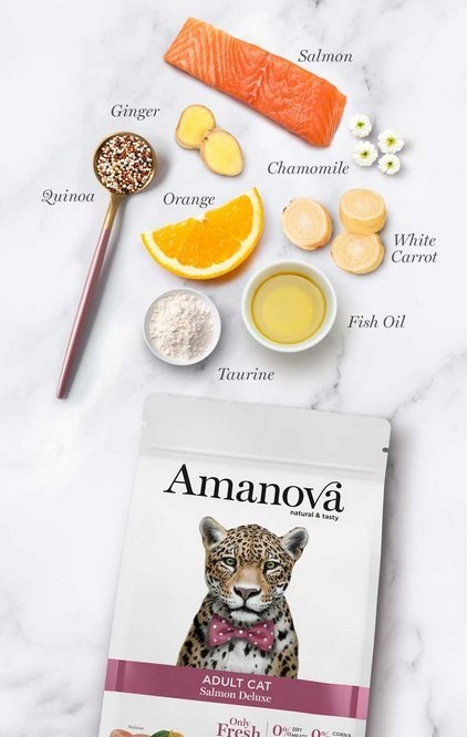 Amanova Cat Adult Salmon Deluxe - łosoś 1,5kg