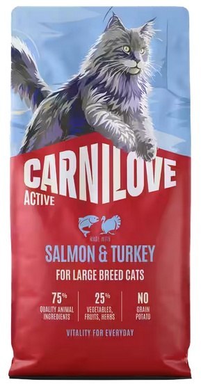 Carnilove Cat Active Salmon & Turkey Large - łosoś i indyk 400g