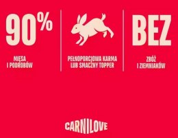 Carnilove Cat Rabbit Kitten - królik w sosie saszetka 85g