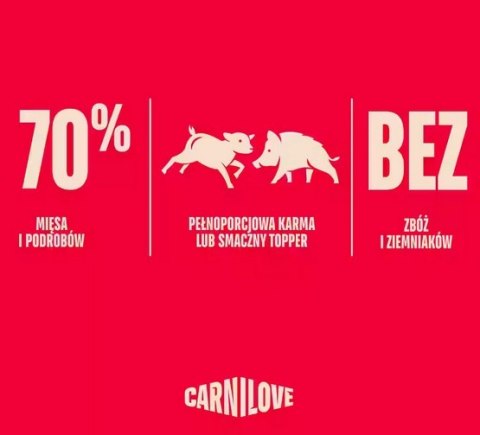 Carnilove Dog Lamb & Wild Boar Adult - jagnię i dzik puszka 400g