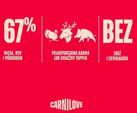 Carnilove Dog Turkey & Reindeer & Wildboar Adult - indyk, renifer i dzik puszka 400g