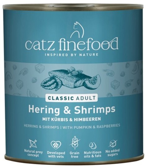 Catz Finefood Classic N.13 Śledź i Krewetki puszka 800g