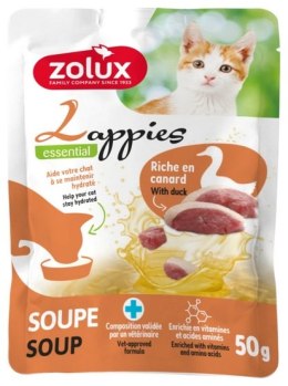 Zolux Lappies Przysmak dla kota - zupa z kaczką 50g
